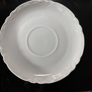 Hutschenreuther Selb‎ Bavaria Racine Saucers (5) White Porcelain Scalloped LHS